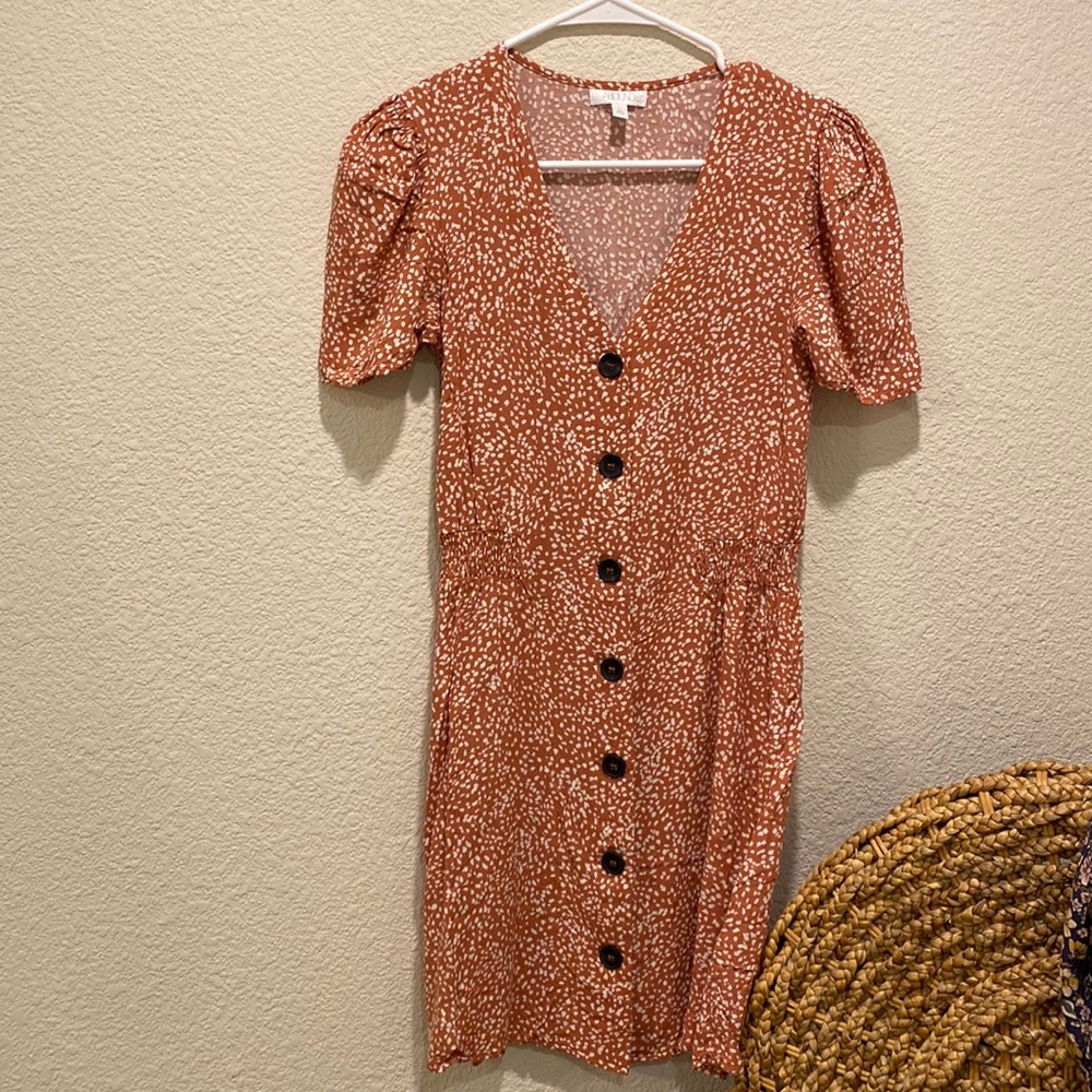 Abound button up mini dress